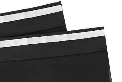 Черные пакеты с клеевым клапаном