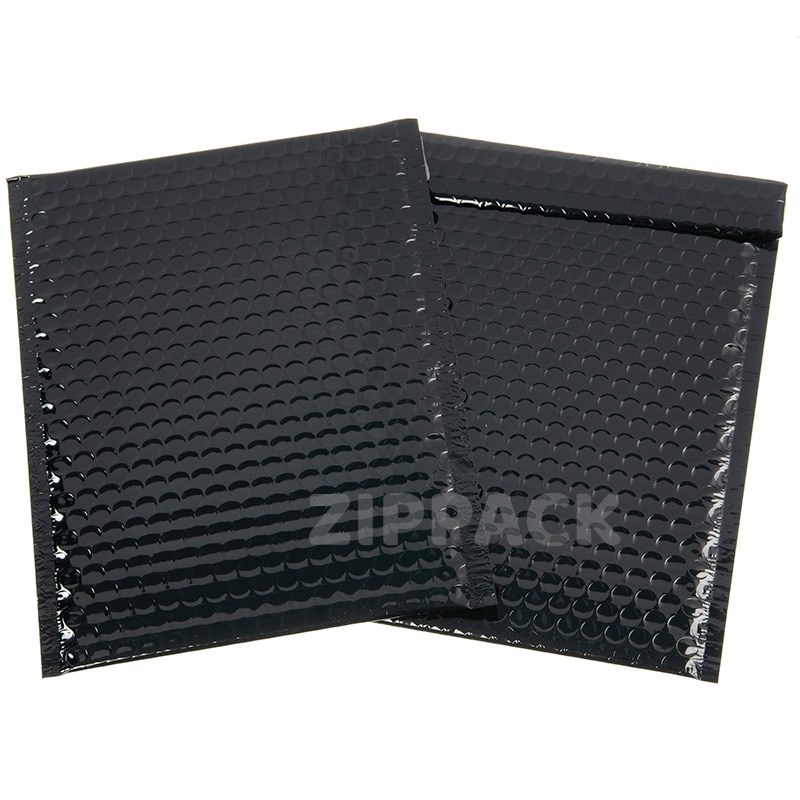 ЧЕРНЫЙ ПАКЕТ 150x240 мм, металлизированный с пузырчатой пленкой D/14 metal-black - фото 14879