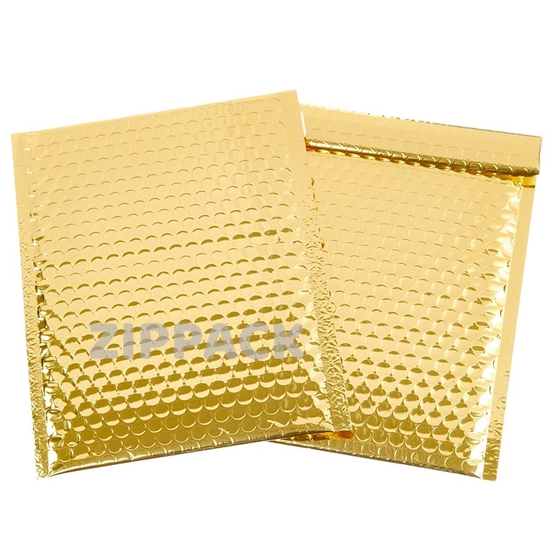 ЗОЛОТОЙ ПАКЕТ 165x165 мм, металлизированный с пузырчатой пленкой CD metal-gold - фото 15100