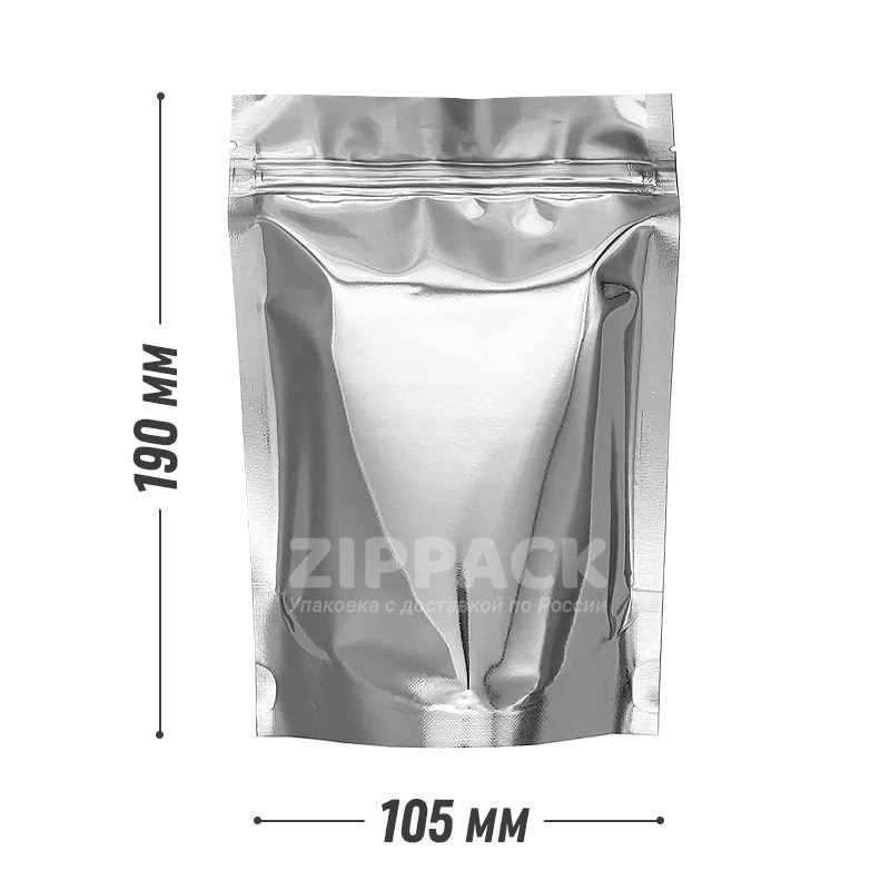ДОЙ-ПАКЕТ МЕТАЛЛИЗИРОВАННЫЙ 105х190 мм с замком zip-lock D2002 - фото 15806