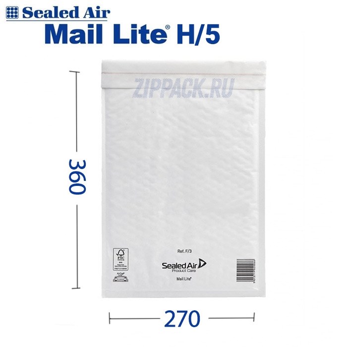 Пакет с пузырчатой пленкой MAIL LITE WHITE H/5 | 270х360 мм H/5 - фото 6583