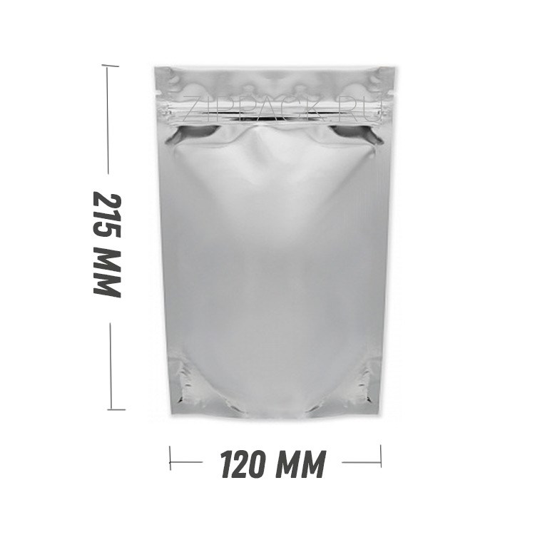 ДОЙ-ПАКЕТ МЕТАЛЛИЗИРОВАННЫЙ 120х215 мм с замком zip-lock D2003 - фото 7793