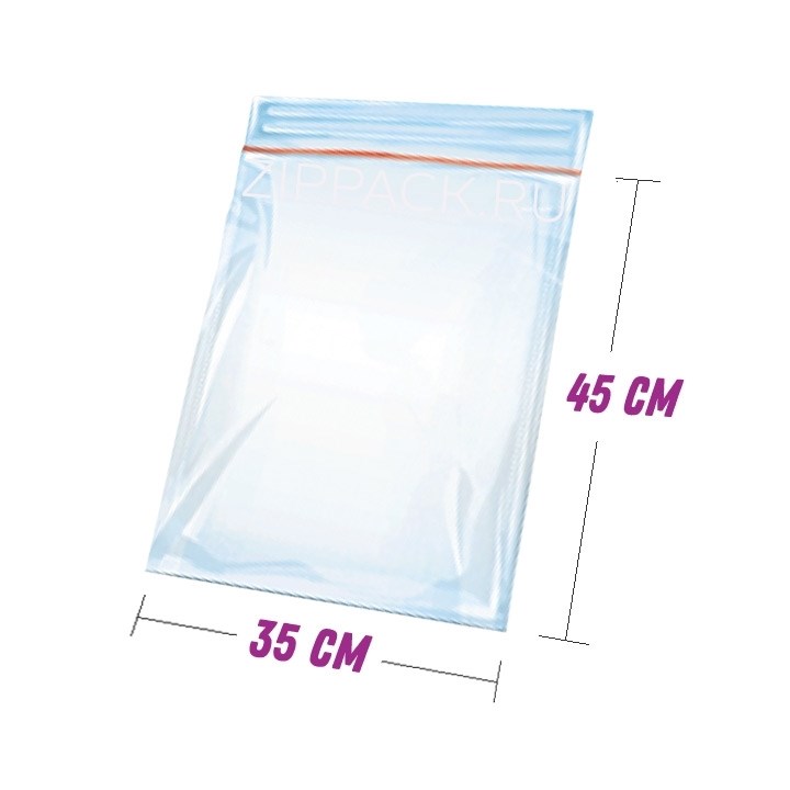 ПАКЕТЫ ZIP-LOCK 35*45 см 30 мкм ZIP30.35х45 - фото 8338
