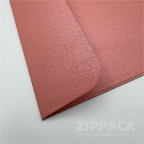 Квадратный конверт розовый металлик 170х170 мм | 100 гр./м2 M-170-pink