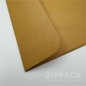 Квадратный конверт золотой металлик 170х170 мм | 100 гр./м2 M-170-normal-gold