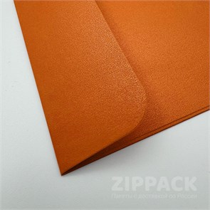 Квадратный конверт оранжевый металлик 150х150 мм | 100 гр./м2 M-150-orange