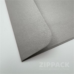 Квадратный конверт серебряный металлик 170х170 мм | 100 гр./м2 M-170-silver