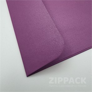 Квадратный конверт сиреневый металлик 150х150 мм | 100 гр./м2 M-150-lilac
