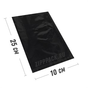 ЧЕРНЫЙ ПВД ПАКЕТ 100х250 мм / 75 мкм под запайку PVD100/250/75/black