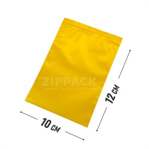 ЖЕЛТЫЙ ZIP ПАКЕТ 10х12 см / 80 мк ZIP80.10х12/yellow