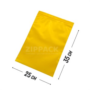 ЖЕЛТЫЙ ZIP ПАКЕТ 25х35 см / 70 мк ZIP70.25х35/yellow