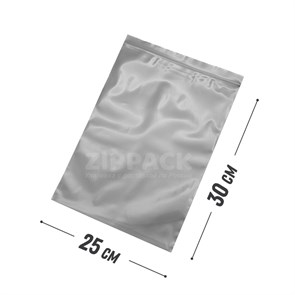 ZIP ПАКЕТ СЕРЕБРО 25х30 см / 80 мк ZIP80.25х30/silver