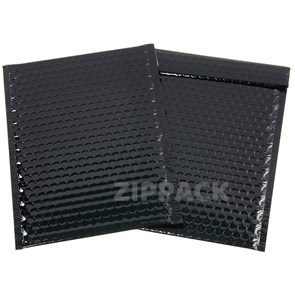 ЧЕРНЫЙ ПАКЕТ 150x240 мм, металлизированный с пузырчатой пленкой D/14 metal-black