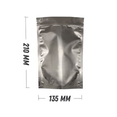 ДОЙ-ПАКЕТ СВЕТЛЫЙ МИНДАЛЬ 135х210 мм матовый металлизированный zip-lock D3270