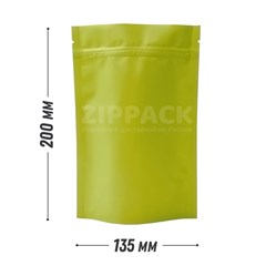 САЛАТОВЫЙ DOY-PACK 135х200 мм | Матовый с замком zip-lock D3010