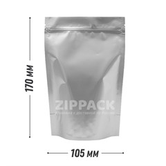 ДОЙ-ПАКЕТ ФОЛЬГИРОВАННЫЙ 105х170 мм с замком zip-lock D2501