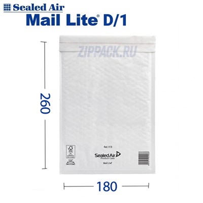 Пакет с пузырчатой пленкой MAIL LITE WHITE D/1 | 180х260 мм D/1