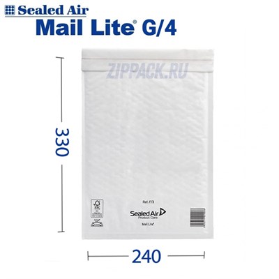 Пакет с пузырчатой пленкой MAIL LITE WHITE G/4 | 240х330 мм G/4