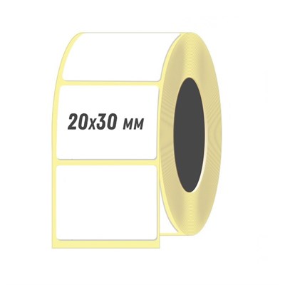 ЭТИКЕТКА ДЛЯ ТЕРМОПРИНТЕРА 30*20 мм | ECO | в рулоне 1800 шт. L30/20/1800