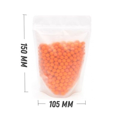 ПРОЗРАЧНЫЙ ПАКЕТ DOY-PACK 105х150 мм | Матовый с замком zip-lock D2630