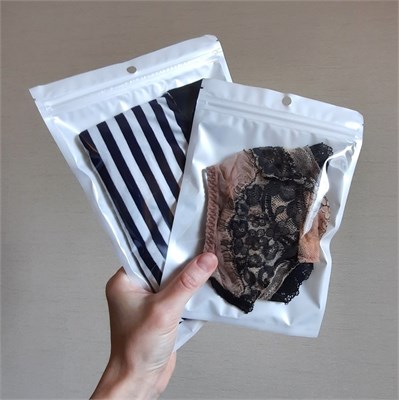 Пакет zip-lock 20х30 см с прозрачной стороной для упаковки белья SP20/30b