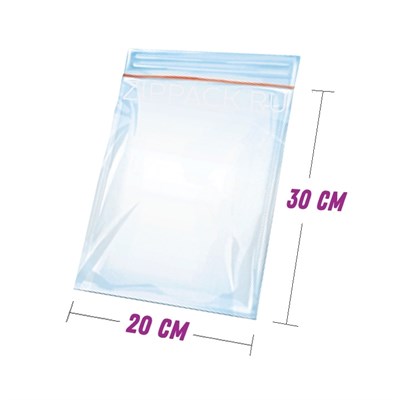 ПАКЕТЫ ZIP-LOCK 20*30 см 30 мкм ZIP30.20х30