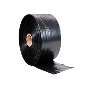 ЧЕРНАЯ ПЛЕНКА РУКАВ 15 cм | ПВД 80 мкм | 10 кг | 450 п.м. PVD150/80/black