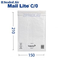 Пакет с пузырчатой пленкой MAIL LITE WHITE C/0 | 150х210 мм C/0 - фото 6572