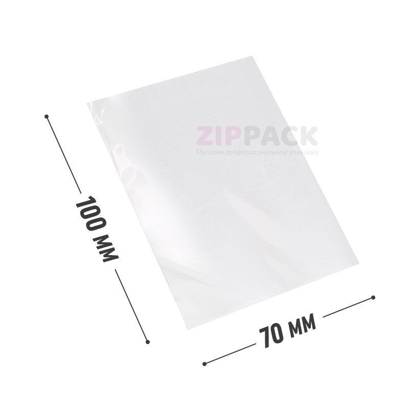 ПАКЕТ БОПП БЕЗ КЛАПАНА 70x100 мм | 25 мкм PP70/100 - фото 17799