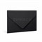 Черный конверт С6 114х162 мм | 150 гр./м2 | Треугольный клапан с лентой TRMatt-C6-black - фото 18119
